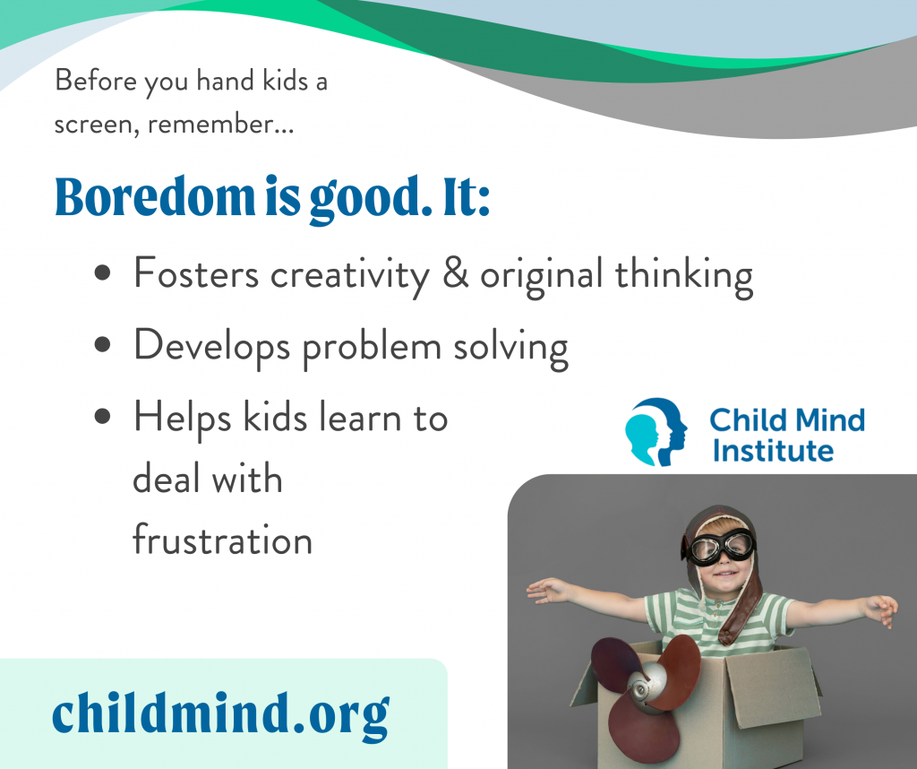 Why boredom is good for kids