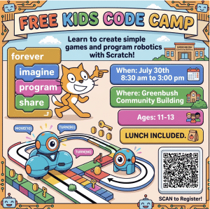 Kids Code Camp flyer